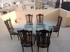 DINING TABLE WITH 6 CHAIRS