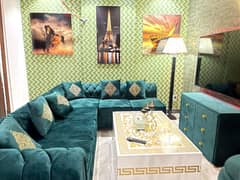 1 Bedroom VIP Full furnish flat per day available in Bahria town Lahore