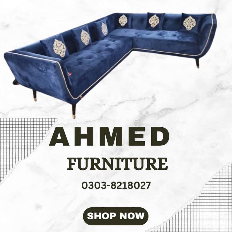 sofa set | L shape sofa | Wooden sofa | Velvet sofa | Luxury sofa 2