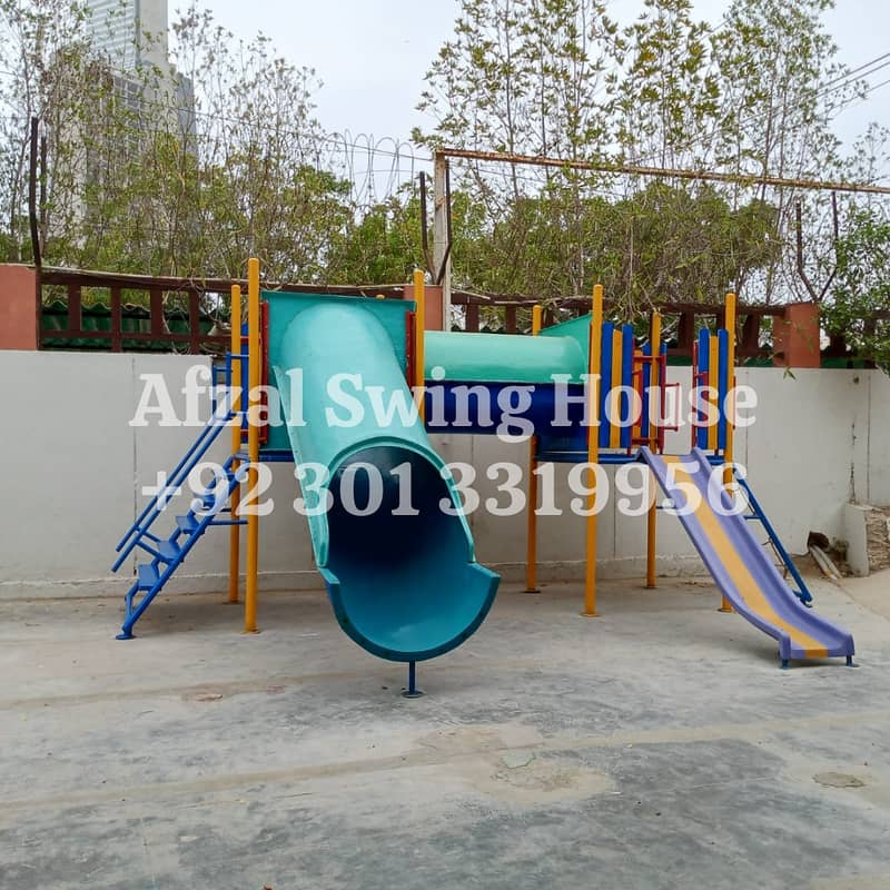 Fiber slide swing/park swing/seesaw jhola garden outdoor/swing jhula 10