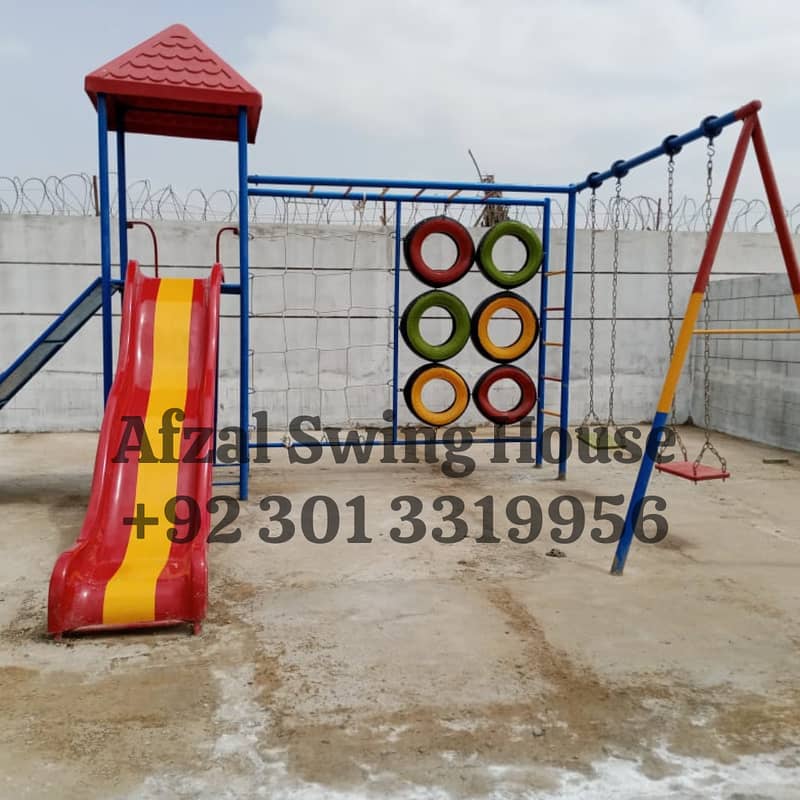 Fiber slide swing/park swing/seesaw jhola garden outdoor/swing jhula 11