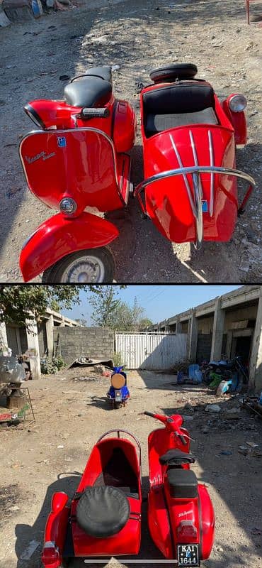 Italian sidecar vespa 1966 model 2