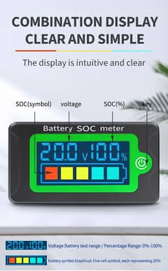 Battery Capacity Meter 12V 24V 36V 48V 60V 72V