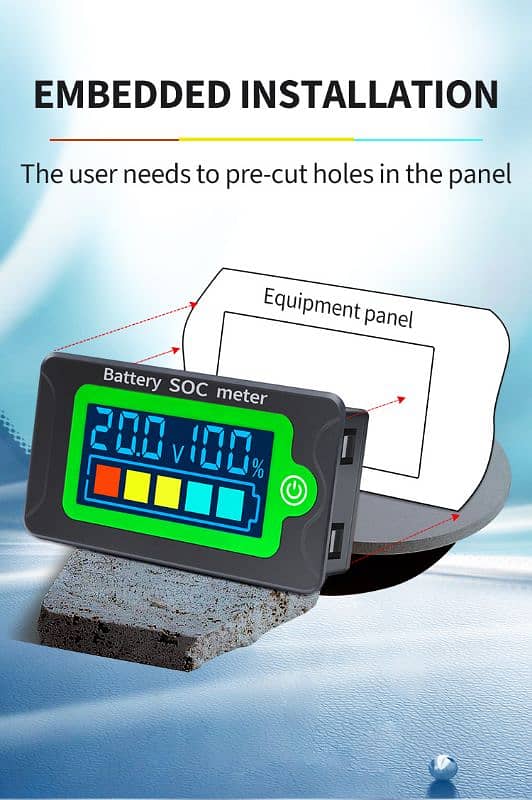 Battery Capacity Meter 12V 24V 36V 48V 60V 72V 5