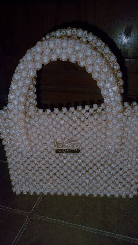 Beads pearl Bag handmade 3