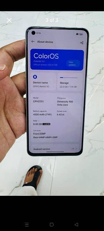 Full ok piece no any fault OPPO RENO 6 5G 1