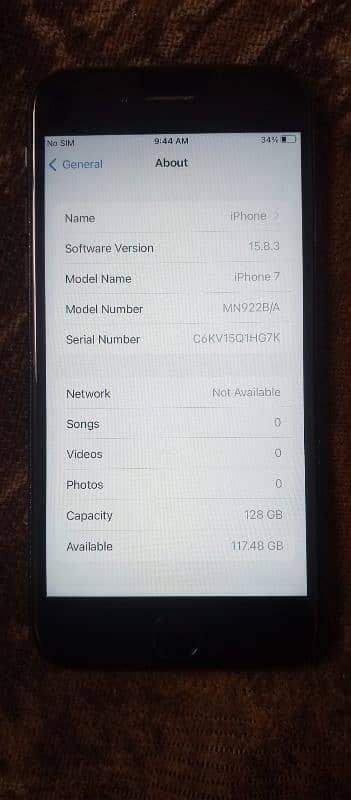 iphone 7 . . 128 Gb  PTA approved Good Condition 6