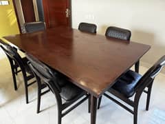 6 seats Dining table with chair (Sheesham Wood)