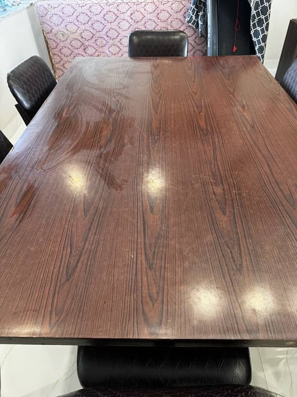 6 seats Dining table with chair (Sheesham Wood) 3