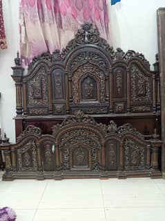 chinioti bed set / double bed / wooden bed for sell / furniture