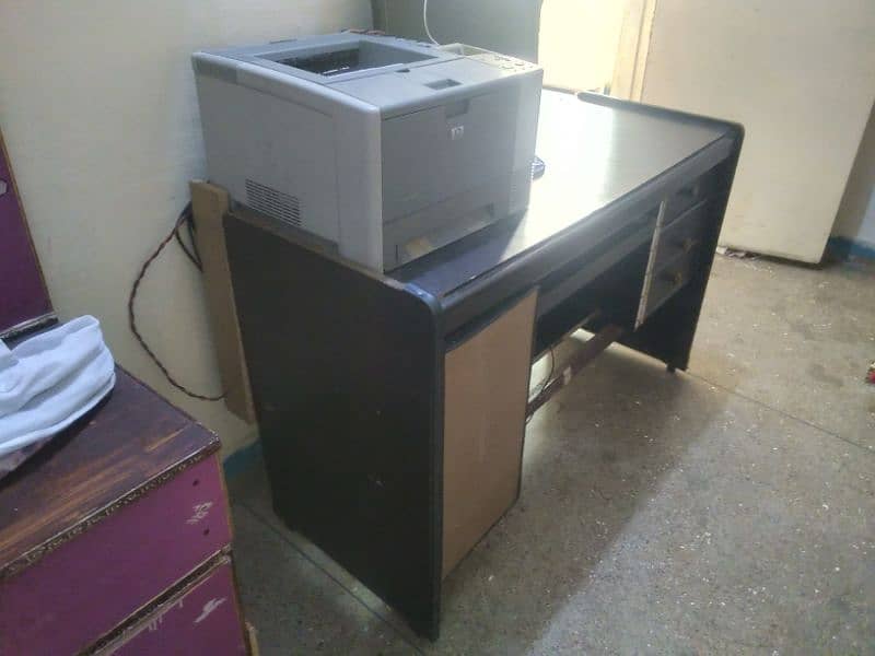 computer table, iron table with shoes case, center table 6