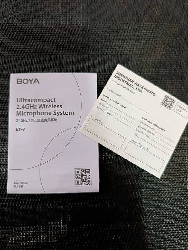 BOYA Wireless Microphone BY-V2 (PRICE IS NEGOTIABLE) 4