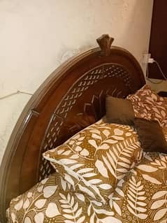 Bed with 2 side tables and 1 Matress urgent sale