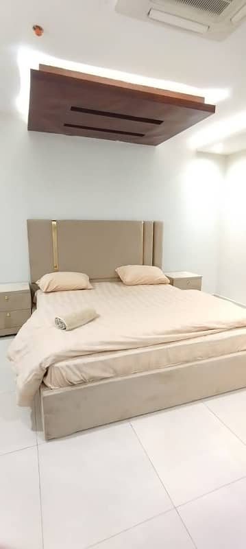 Two bed rooms apartment available for rent in gold crest DD pH 4 7