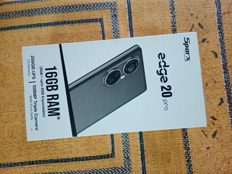 Sparx Edge 20 pro 8+8 256GB PTA Approved 1