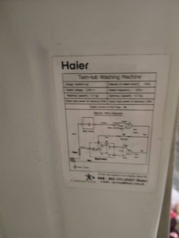 Haier semi Automatic washing + spiner, 03235100342 1