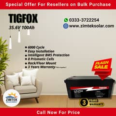 TIGFOX 24V100Ah Lithium Iron Phosphate Battery