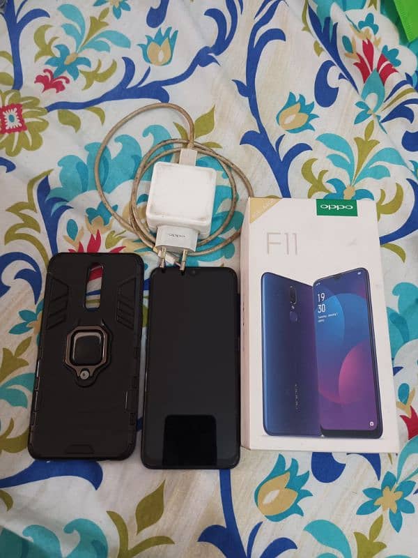 oppo f11 4/64 complete box contact 03325078033 1