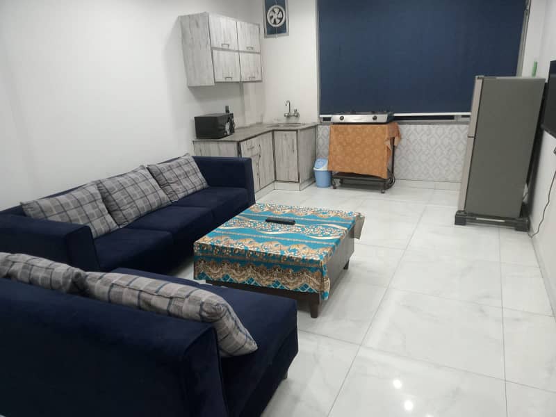 1Bed Fully Furnished Apartment Available For Rent in Jasmine Block Bahria Town Lahore 4