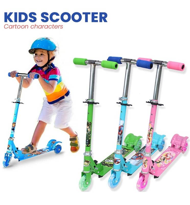 Kids Scooty Pu Flashing lights amazing pro scooter 3 to 12 years old 0