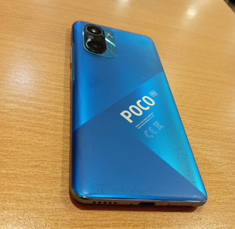 POCO F3 (Blue) 8-256 Scratch less phone with BOX and genuinen charger 2