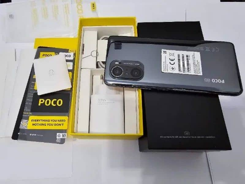 Poco F3 5G 8+8/256 Complete box PTA official approved condition 10by10 2