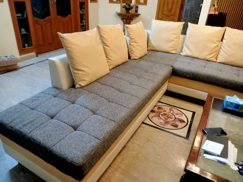 L shaped sofa 0