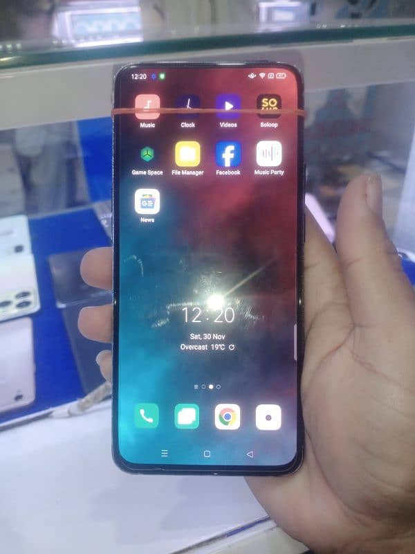 oppo reno 2 ⁸gb 256gb baba charger no sim working original panal 4