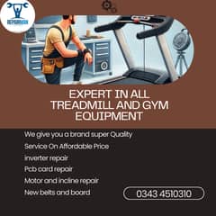 All fitness machines Repair service  treadmill repair & service