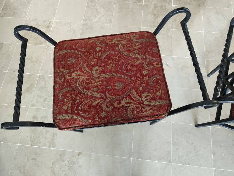 Two Wrought Iron Stools (Fixed Price) 2