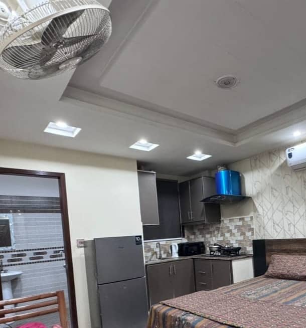 Studio Fully Furnished Flat Available For Sale In Sector E Quaid Black Bahria Town Lahore 1