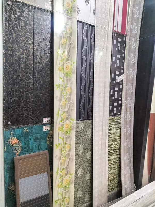 Pvc Wall panel sheet. Wallpaper. 3d wall picture. Blind. Wood & pvc Floor 7