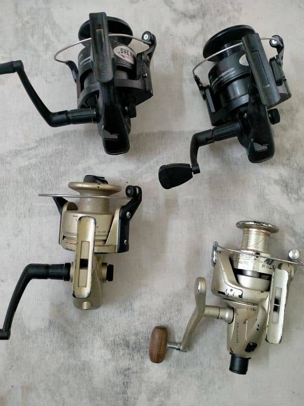 Fishing Reals 4 piece available used 0