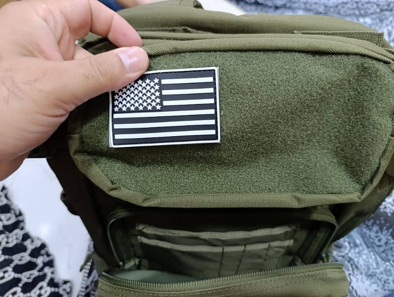 American Army styled Large size back pack multiple items provisions 8