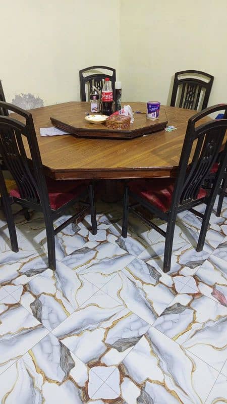 dining table with 6 chair 0