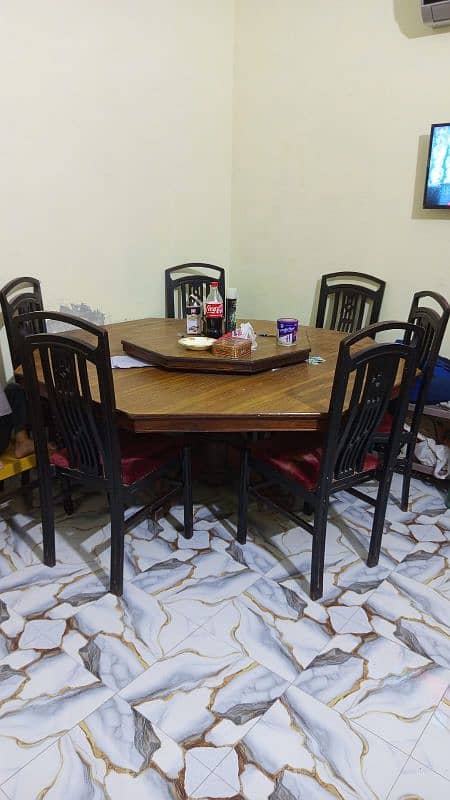 dining table with 6 chair 1