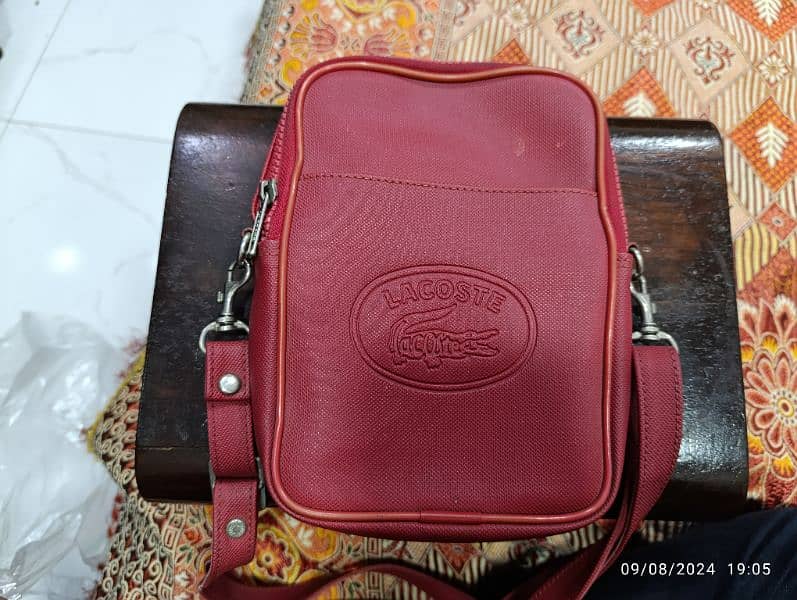 Original Lactose Red Cross Body Style bag in 7500 only 9