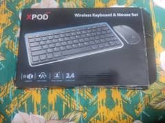 Xpod Wireless Mouse Keyboard Slightly Used. For windows7/8/Xp/Vista