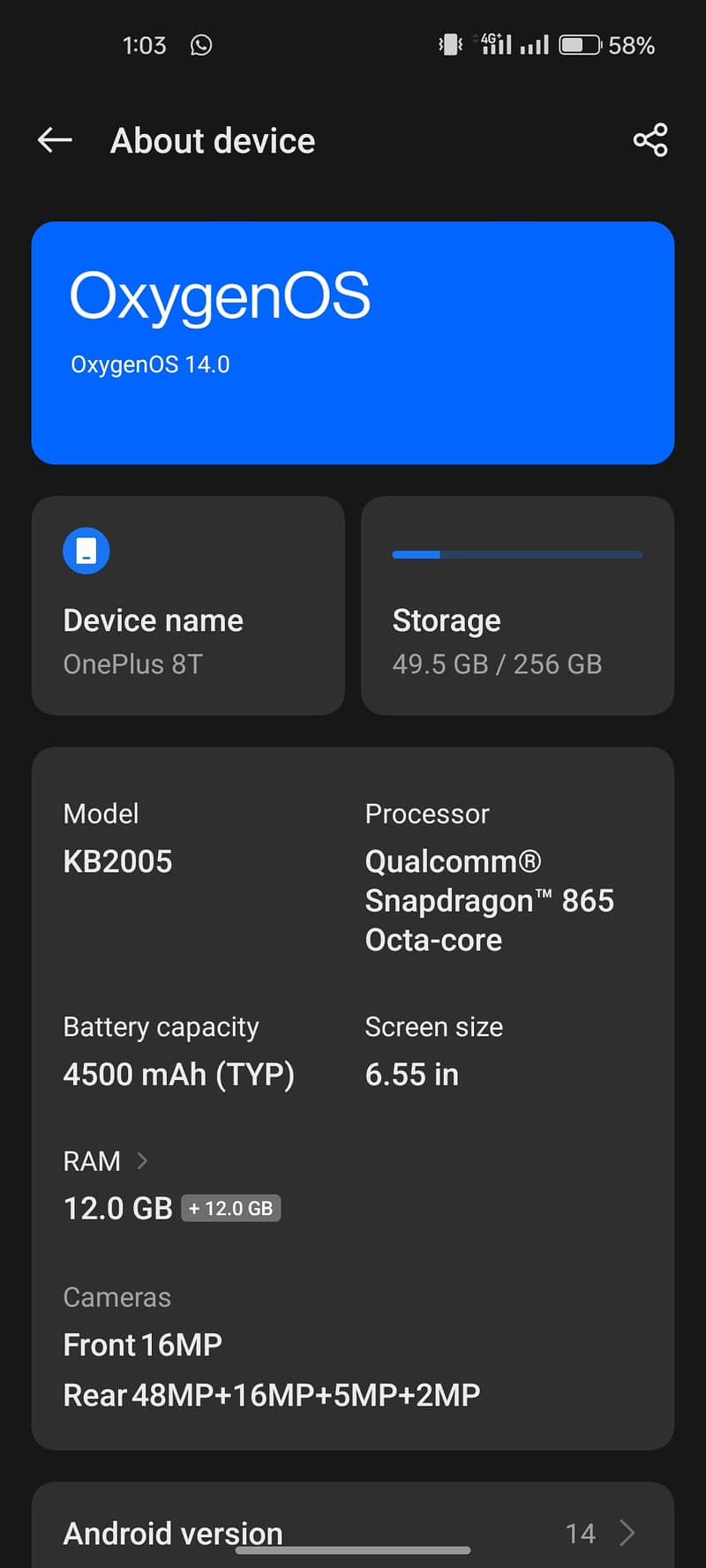 One plus 8t 12 /256 0