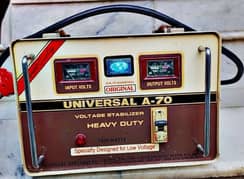 UNIVERSAL A-70 VOLTAGE STABILIZER[7500WATTS]