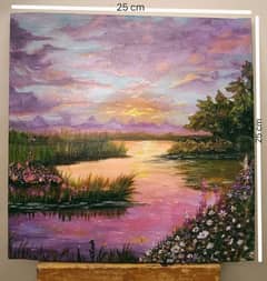 Rs : 1500     landscape painting [canvas painting] acrylic painting