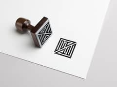 rubber stamp. maker