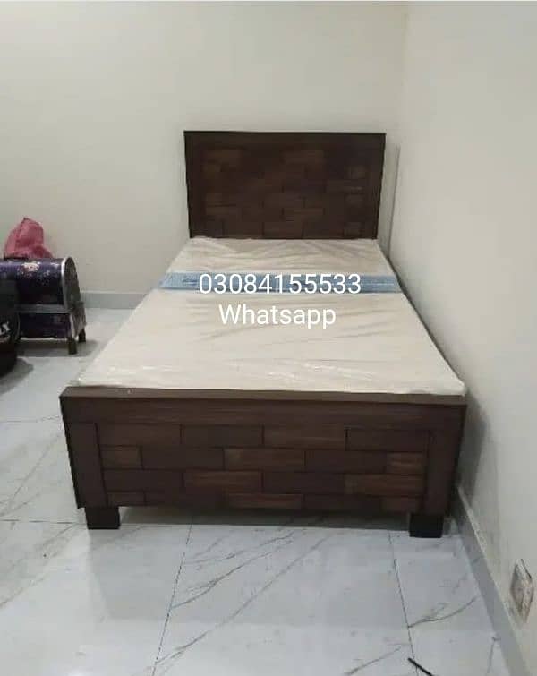 wooden single bed new 1