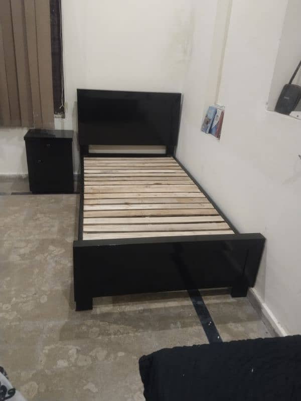 wooden single bed new 4