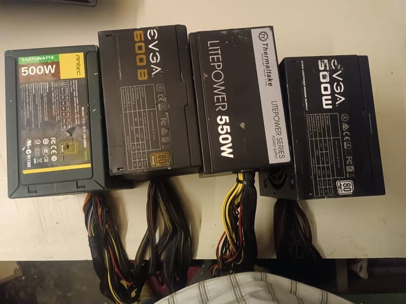 power supplies 600w 550w 750w 850w 1000w gigabyte corsair thermaltake 2