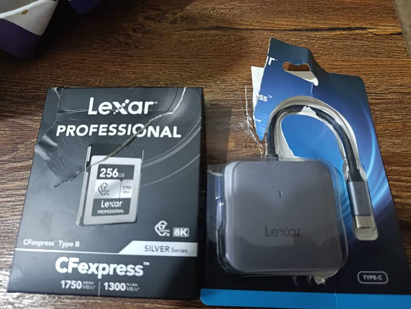 Original Lexar 256GB CF Card CFexpress Type-B with carder reader 4