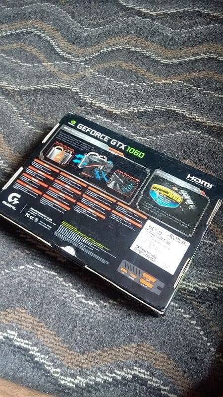 gigabyte GTX 1060 3gb 192bit with box 4