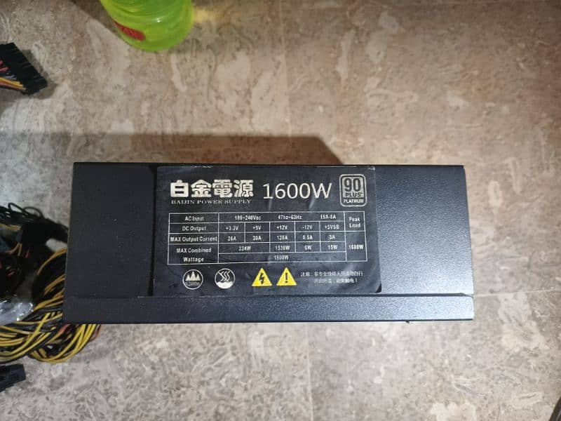 Power Supply 1600 Watt for Gaming PC 2