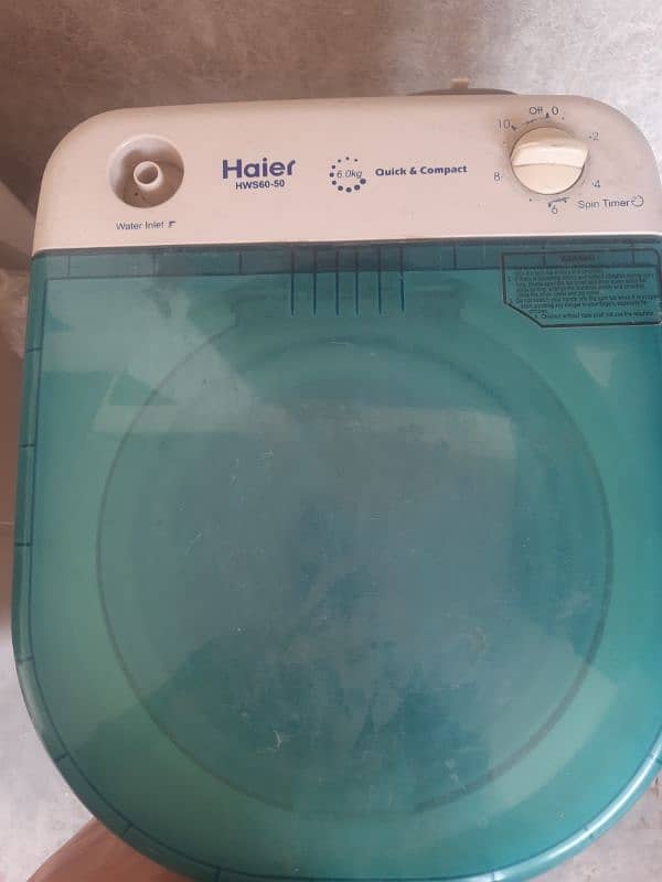 Haier washer model HWM 80_35 Dryer  model HWS 60_50 1