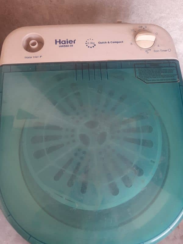 Haier washer model HWM 80_35 Dryer  model HWS 60_50 3